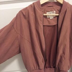 Mauve pink bomber jacket